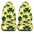 thumbnail image 1 of LAKIMCT Green Shamrock Car Seat Covers Vehicle Front Seat Covers Universal Fit Seat Protector, 1 of 1