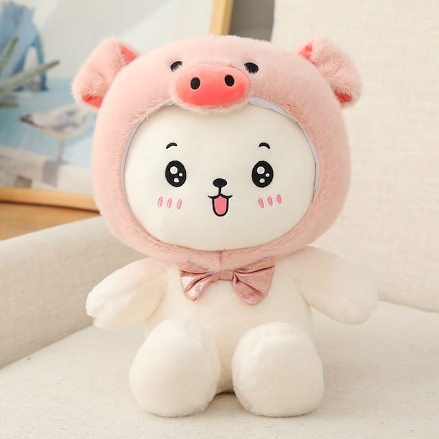 Lovely Hug Peluches para niños, Conejo Súper Kawaii, Tiburón Lindo, Osito de Peluche, Almohada Suave de Acompañamiento, Muñecas de Regalo de Cumpleaños, 25-60 cm, 1 Pieza