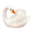 thumbnail image 2 of mdesiwst Miniature Swan Figurine Mini White Swan Resin Statue Realistic Animal Ornament Dollhouse Fairy Garden Micro Landscape Decoration, 2 of 8