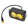 thumbnail image 3 of 20W LED Light Bar for Q20 Ebike, Waterproof High Brightness Headlight with Plug-and-Play Connector, Durable Alloy Construction with Mounting Kit, Improves Night Riding Safety,Colorful, 3 of 5