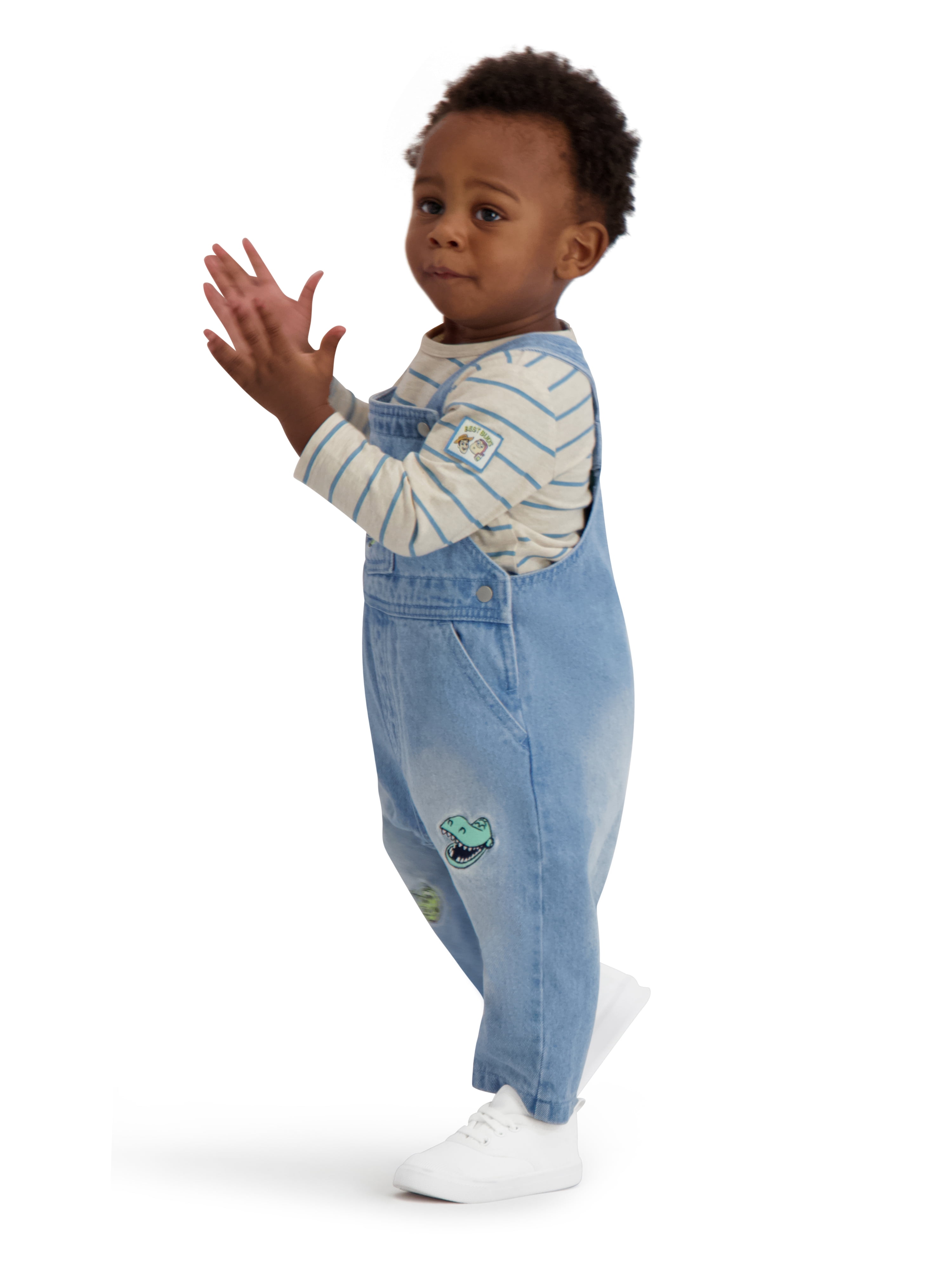 Toy Story Baby Boy 2 Piece Overall Set, Sizes 0-24 Months