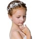 thumbnail image 1 of Tocado de princesa con flores blancas y perlas de cristal para novia, accesorios para el cabello de boda para niñas, 1 of 5