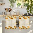 thumbnail image 4 of Yellow Sunflowers Kitchen Towels Set of 3, Farmhouse Rustic Botanical Floral Plants Absorbent Dish Towels for Kitchen, Microfiber Hand Towel, Quick Drying Tea Towel for Cleaning Decorative Dishcloths, 4 of 7