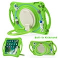 thumbnail image 2 of Dteck Kids Case for iPad 9th 8th 7th Generation 10.2 inch,Heavy Duty Rugged Handle Grip Case Shockproof Silicone Kickstand Kids Friendly Cover with Shoulder Strap for iPad 10.2" 2021/2020/2019,Green, 2 of 12