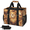 Multicolor 1, variant on Sports Baseball Reusable Grocery Bag 33L Large Foldable Shopping Bag with Detachable Shoulder Strap & Mesh Pockets, for Beach Camping Travel, Checkerboard