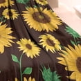 thumbnail image 3 of Brown Green Bud Sunflower Pattern Blanket,Comfortable Soft Lamb Wool Throw Blanket,All Season,Warm Lightweight Blankets for Sofa Bed Couch Living Room Chair,40"x50", 3 of 4