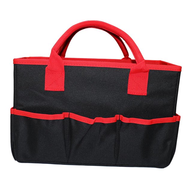 Sac Fourre-Tout de Rangement Pliable et Rabattable pour Bricolage, Sac à Couches pour Bébé, Doublure de Table, Pochette Organisatrice de Rangement, Sac à Main avec Poignées pour Voyage Femme Noir