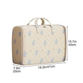 thumbnail image 2 of Bolsa de almacenamiento de ropa de gran capacidad, caja organizadora de tela plegable con doble cremallera para armario de casa, edredón, artículos de invierno, viajes, campamentos: transpirable, 2 of 4