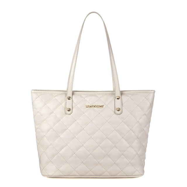 Bolso de mano Montana West acolchado grande de cuero vegano para mujer