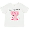 thumbnail image 3 of Inktastic Aditi My Grandpa loves me Pink Elephant beautiful Girls Toddler T-Shirt, 3 of 5