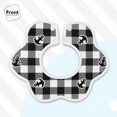 thumbnail image 3 of Hirioo Anchor Black Tartan Plaid for Baby Cotton Petal Bib Drool Bibs for Baby Boy Unisex, 3 of 9