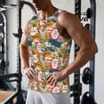 thumbnail image 6 of Haiem Retro Summer Stamp Men Workout Tank Top Gym Bodybuilding Sleeveless Muscle T Shirts Athletic Tank Breathable Workout Shirt-3X-Large, 6 of 8
