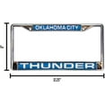 thumbnail image 5 of Oklahoma City-OKC-Basketball-Thunder Chrome Metal (Set of 2) Laser Cut License Plate Frames, 5 of 6