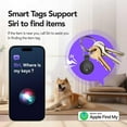 thumbnail image 3 of Wrong Duck Air Tag Key Finder 4Pcs, Air Tracker Tag Compatible with Apple Where is App (iOS Only), Suitcase Tracker for Luggage/Bags/Keys, One-Year Battery Life (Black-4Pcs), 3 of 8