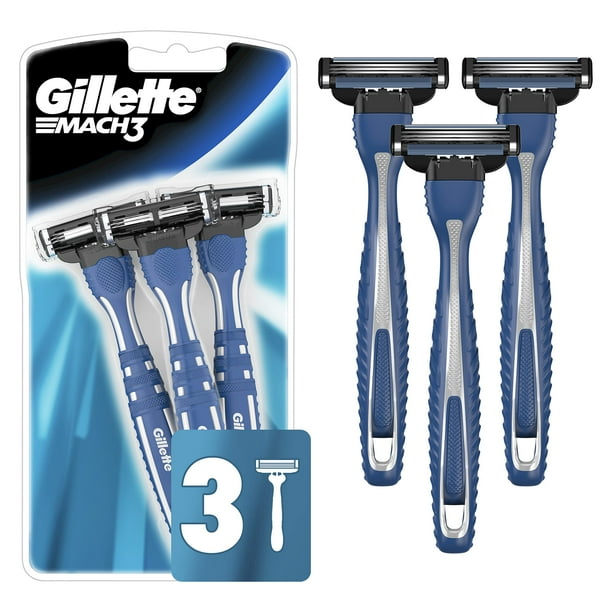 Gillette Mach 3 Gillete Frazon de Afeitado Liso Desechable 3 C