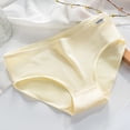 thumbnail image 5 of harmtty Women Underpants Lace Solid Color Breathable Mid Waist Soft Anti-septic Cotton Elastic Candy Color Lady Panties Inner Wear Clothes,Blue, 5 of 7