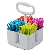 Stanley Scissor Caddy + 24 Pack of Blunt Tip Kids Scissors