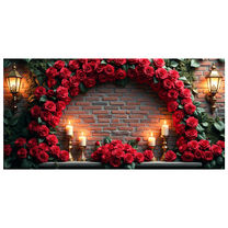 LUUFILx Heart Shaped Floral Backdrop Butterfly Decorations Perfect for Wedding Valentine's Day Romantic Event Party Background Photography Prop