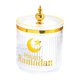 thumbnail image 1 of Tarro para dulces de Ramadán, recipiente para almacenamiento de azúcar, bote para comida, soporte multiusos para aperitivos, contenedor de comida, caja contenedor para aperitivos Torre clara, 1 of 8