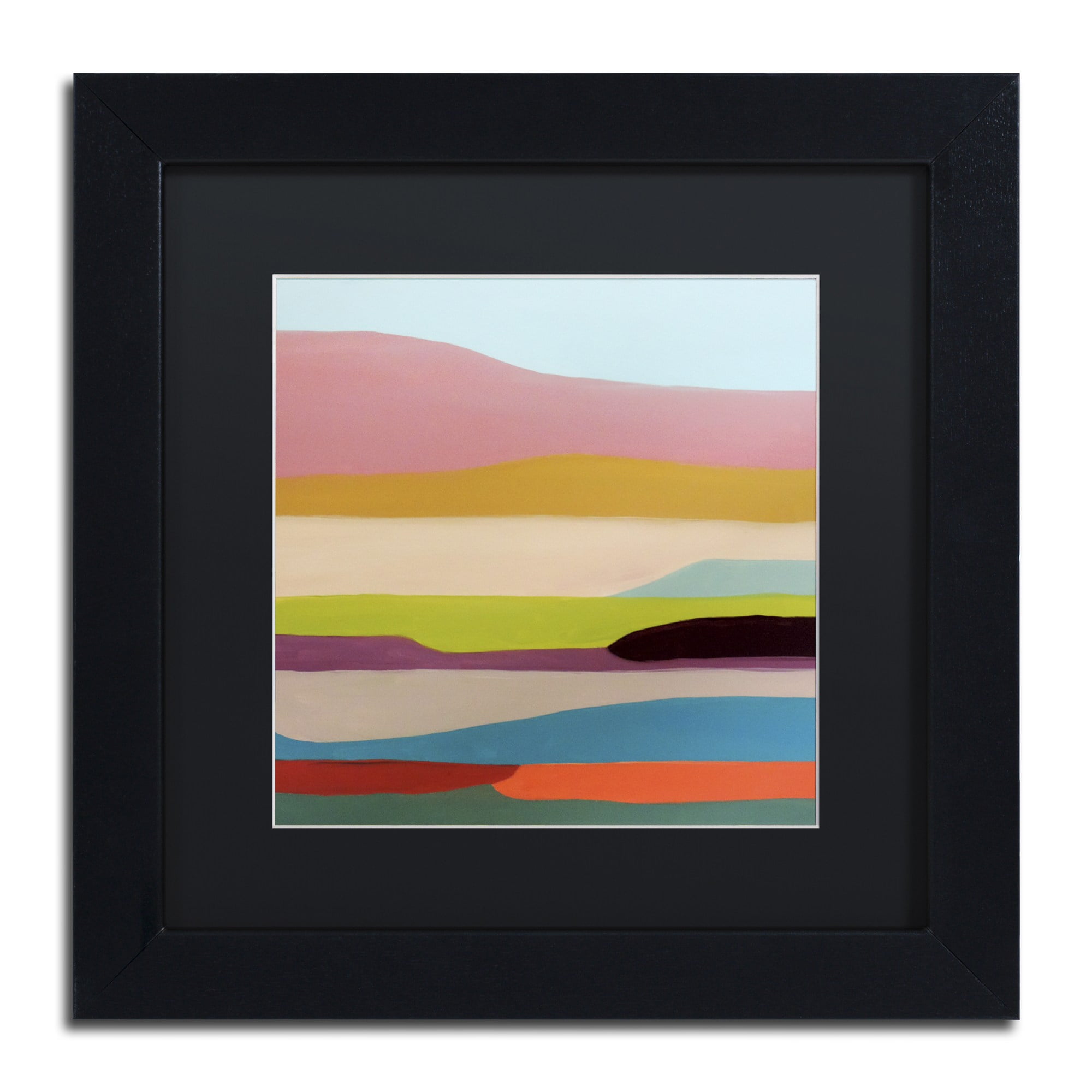 Sylvie Demers 'Alto' Black Matted Framed Art