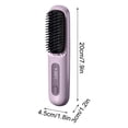 thumbnail image 3 of Fiudx Cepillo de Pelo Portátil, Peine Alisador de Calentamiento Rápido, Herramienta de Peinado con Temperatura Ajustable, Diseño 3 En 1 para Cabello Seco y Húmedo, Ideal para Viajes, Perfecto para To, 3 of 6