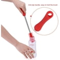 thumbnail image 4 of Bottle Brush, Silicone Cleaning Brush 10.63 Inch Red Kitchen Cleaner with Antislip Handle for Washing Cleaning Dishes Glass Mugs, 4 of 5