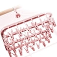thumbnail image 5 of Alladaga Percha De Secado De Ropa Con 32 Clips Y Rejilla Para Colgar Plegable Por Goteo (Rosa Claro), 5 of 5