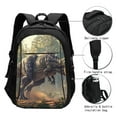 thumbnail image 3 of Xecao Jungle Dinosaur for Travel Laptop Backpack, USB-Charging-Enabled, Spacious Business Backpack for Men and Women,College School Computer Bag, 3 of 7