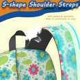 thumbnail image 5 of Pioneer Flower Floral Print Pattern 17" School Backpacks for Teens,Waterproof Oxford Fabric,S-Shape Padded Straps for School,Travel,Hiking,Camping, 5 of 5