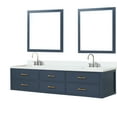 thumbnail image 3 of Blue Double Bathroom Vanity, 84 In. W X 22 D, Cultured Marble Top, Faucet, 36 Mirrors Vanity , Surface And Mirrors, Version, 3 of 7