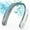 White, variant on 4000mAh 4 Tubors Portable Rechargeable Neck Fan 360° Bladeless with 3 Speeds