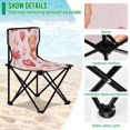 thumbnail image 4 of BZSMCE Camping Chairs Modern Sweetheart Bears Pattern Folding chair, 4 of 8