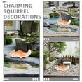 thumbnail image 3 of Moluckfu 6Ud Decorativas De Ardillas En Resina Multicolor Para Hogar Oficina Y, 3 of 8