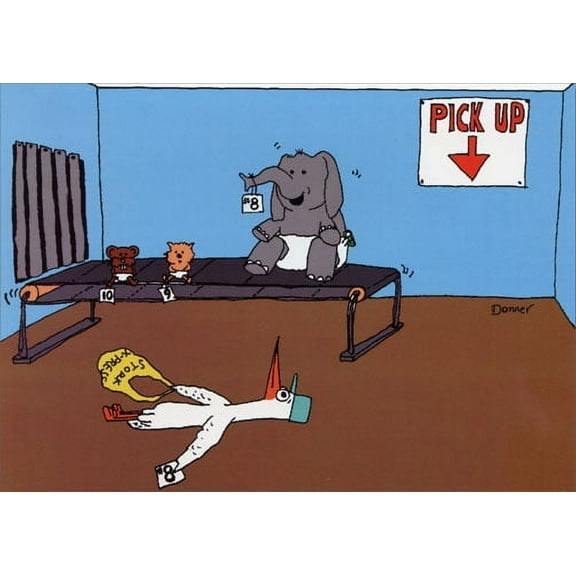 Curiosities Greeting Cards Big Baby Funny / Humorous New Baby Congratulations Card