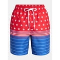 thumbnail image 5 of Fourth of July Men's & Big Men's Americana Swim Trunks from Way to Celebrate, 7" Inseam, Sizes S-3XL, 5 of 5