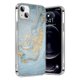 thumbnail image 1 of Funda para iPhone 13 y 14 ZERODAMAGE Sahara Mármol Azul Dorado, 1 of 6