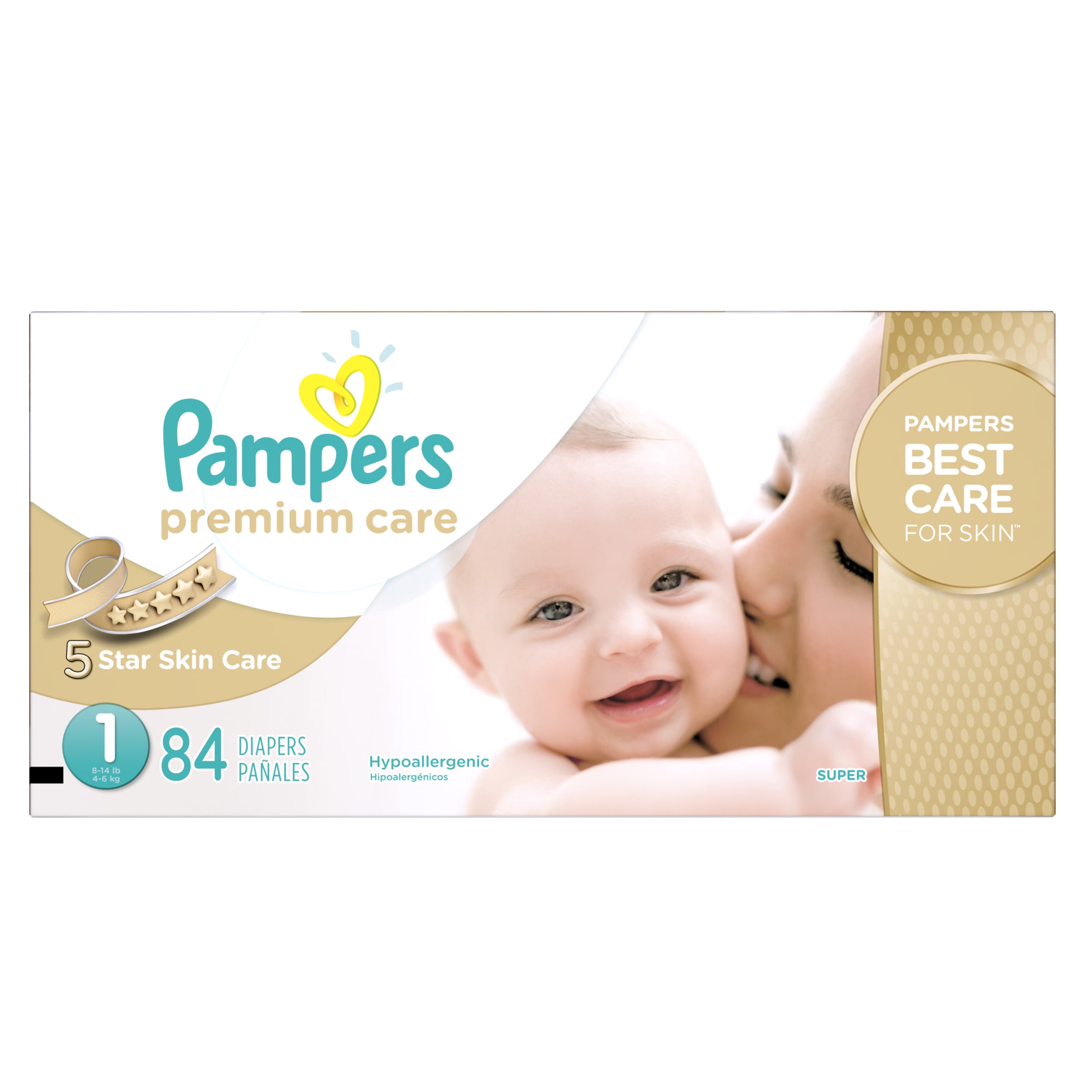 Pampers Premium Care Newborn Diapers Size 1 84 count ...