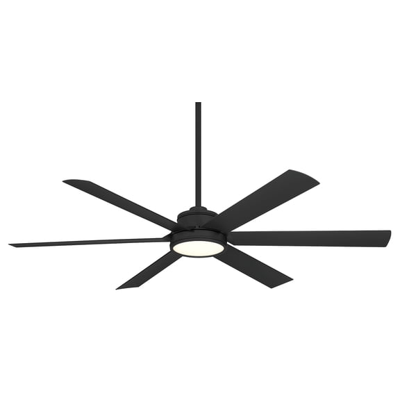 Minkaaire Cairo 65 Led Cairo 65" 6 Blade Indoor Led Ceiling Fan - Coal