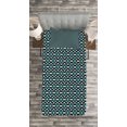 thumbnail image 3 of Ambesonne Geometric Quilted Bedspread Set 2 Pcs, Nature Inspried Bloom, Twin Size, Blue Cream Black, 3 of 3