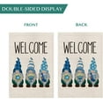 thumbnail image 3 of AVOIN Welcome Buffalo Check Plaid Gnomes Garden Flag Vertical Double Sided, Jewish Hanukkah Menorah Yard Outdoor Decoration 12.5 x 18 Inch, 3 of 7