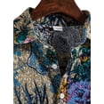 thumbnail image 5 of DYMADE Men Printed Holiday Beach Style Casual Short Sleeved Lapel Shirt, 5 of 5