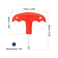 thumbnail image 2 of Uxcell 2 Pieces Golf Spike Wrench Tool T25 Golf Club Driver Torque Tool Wrench, Red, 2 of 7