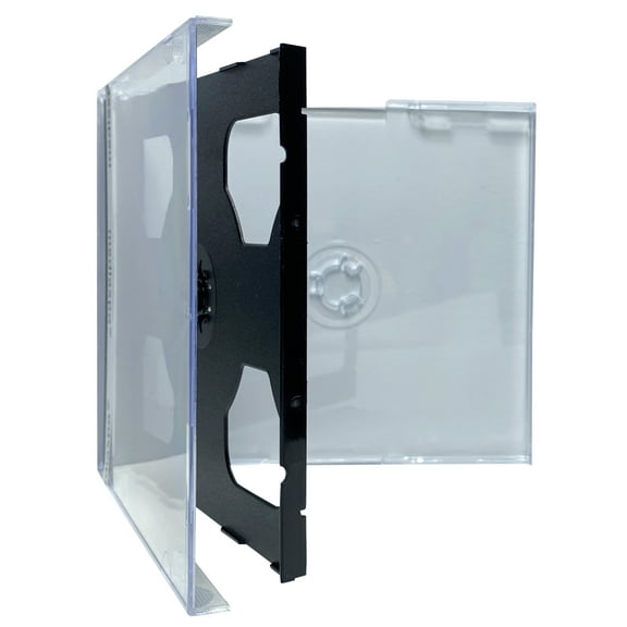 CheckOutStore 10 Standard Black Triple 3 Disc CD Jewel Case