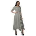 thumbnail image 3 of Moomaya Robe de Soirée à Manches Courtes en Viscose Col Rond pour Femmes, 3 of 4