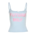 thumbnail image 1 of Ruifaya Camisola ajustada con estampado de chica picante estilo deportivo retro para mujer, lote K3, 1 of 7
