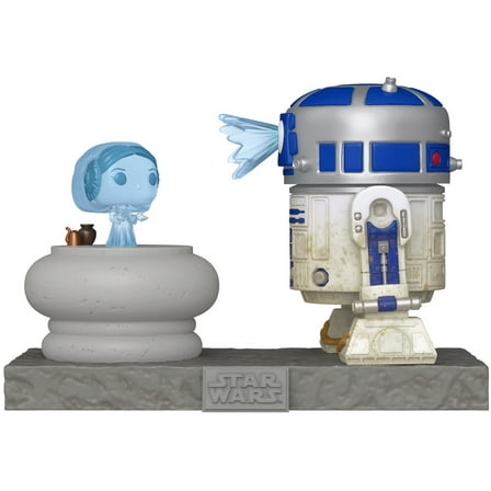 FUNKO POP! Deluxe: Star Wars - R2-D2 with Princess Leia Hologram