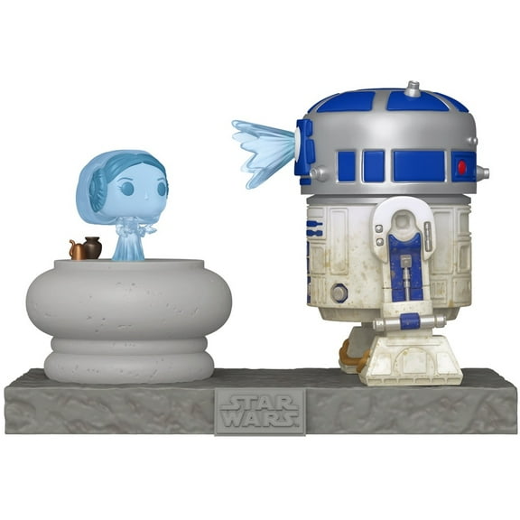 FUNKO POP! Deluxe: Star Wars - R2-D2 with Princess Leia Hologram
