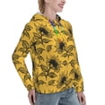 thumbnail image 6 of Cauagu Autumn Sunflower for Women's Hooded Sweatshirts Pullover Hoodie for Women Fall Workout Sweat Long Sleeve Preppy Sweatshirts-Small, 6 of 7
