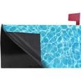 thumbnail image 3 of Coolnut Mailbox Cover Yellow Swim Ring Floating in Swimming Pool Post Mail Box Cover Magnetic Mail Wraps Cover Standard Size 20.7" L x 18" W, 3 of 5
