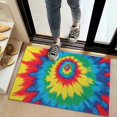 thumbnail image 2 of Colorful Rainbow Tie Dye Spiral Pattern Door Rugs,Washable Non Slip Door Mats Indoor,Decorative Door Mats,Entry Mat Indoor for Entrance,Bedroom,Kitchen,Bathroom,20"x32", 2 of 6